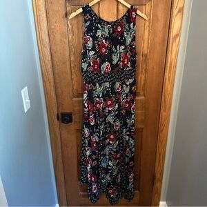 Bila XL Floral Boho Handkerchief Hem Maxi Dress‎ Resort Garden Cottagecore India